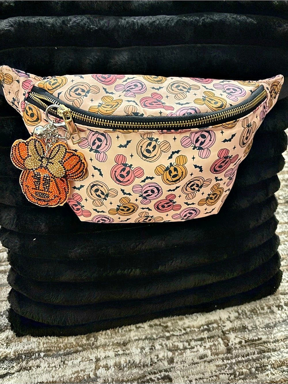 Disney Parks Mickey Mouse Pumpkin Halloween Fanny Pack Belt Bag